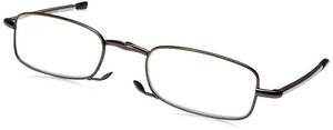 lot 6105 image: Foster Grant Gideon Fold Flat Reading Glasses, BlackTransparent, 64 mm, 2.00 - Retail $22