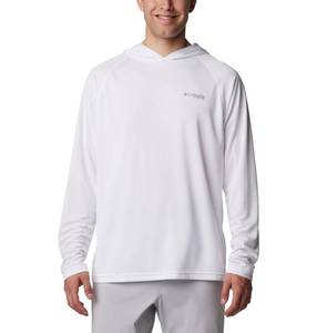 lot 6117 image: Columbia Mens PFG Solar Stream Hoodie, White, Large - Retail $31