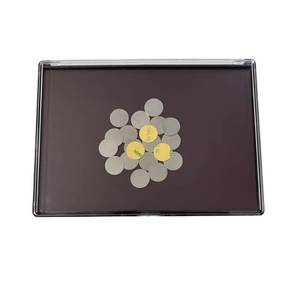 lot 12075 image: UDTIP XL Large Empty Magnetic Makeup Eyeshadow Palette with Clear Cover and 20pcs Adhesive Stickers for DIY Your Own Eyeshadow, Blush Palette 9.25 x6.57 - Retail $13