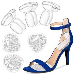 lot 12083 image: ONUEMP Heel Cushion Inserts and Metatarsal Pads for Women, 3 Pairs Heel Grips and 3 Pairs Ball of Foot Cushions, Silicone Shoe Pads Insoles for High Heels, Blister Prevention for Too Big Shoes - Retail $10