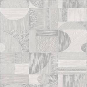 lot 12093 image: NuWallpaper Silver Margo Geometric Peel and Stick Wallpaper