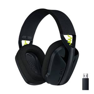 lot 12116 image: Logitech G435 LIGHTSPEED and Bluetooth Wireless Gaming Headset - Lightweight over-ear headphones, built-in mics, 18h battery, compatible with Dolby Atmos, PC, Mobile - Black - Retail $47