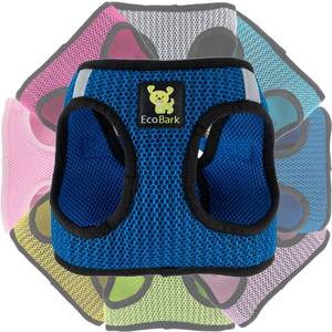 lot 12117 image: EcoBark Step in Dog Harness Reflective Soft Ultra Padded Mesh Dog Harnesses for XXS, XS, Small, and Medium Dogs Eco-Friendly Comfort Secure Halter No Pull Adjustable Pet Vest - Retail $16