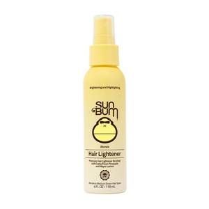 lot 12177 image: Sun Bum Hair Lightener Spray - For Blonde to Medium Brown Hair Types - UV Protecting - Enriched with Pineapple and Meyer Lemon - Vegan - 4 oz - Retail $17