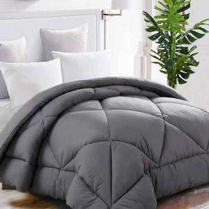 lot 13365 image: TEKAMON All Season Oversized King Comforter Winter Warm Summer Soft Quilted Down Alternative Duvet Insert Corner Tabs, Machine Washable Luxury Fluffy Reversible Collection for Hotel,Charcoal Grey - Retail $80