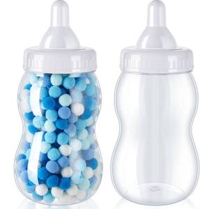 lot 13373 image: Tessco 2 Pcs 13 Big Baby Bottles for Baby Shower Games, Large Plastic Milk Bottle Bank, Giant Candy Bottle for Boy or Girl Party Favor (White) - Retail $25