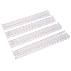 lot 13377 image: GUSTARIA Mahjong All-in-One Tile Rack and Pusher, Clear Acrylic Mahjong Rack and Pusher Combo, Modern American Mahjong Tile Racks, Set of 4, White - Retail $30