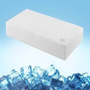 lot 13396 image: HARBOREST Ice Cube Cooling Pillow for Side Sleepers Memory Foam Side Sleeper Pillow Support Head and Neck for Pain Relief12x24inx5in - Retail $30in
