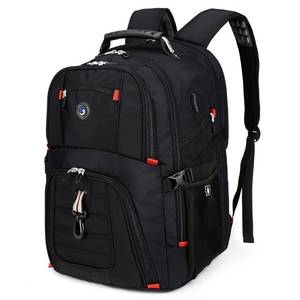 lot 13407 image: SHRRADOO Extra Large 50L Travel Laptop Backpack with USB Charging Port, College High School Backpack Airline Approved Business Work Bag Fits 17 Inch Computer for Men Women - Retail $30