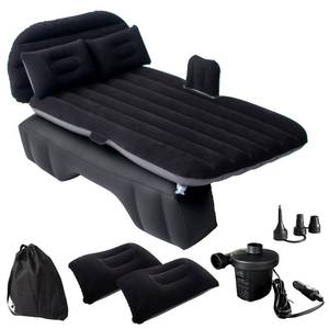 lot 13428 image: Outraveler Car Air Mattress Back Seat Car Camping Bed, SUV Inflatable Bed with Pump and Pillows - Retail $33