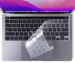 lot 14016 image: CaseBuy Premium Keyboard Cover for MacBook Pro 13 inch M2 2023 2022, 2021 2020 M1 A2338 A2289 A2251 Ultra Thin US Keyboard Protector for MacBook Pro 13 with Touch Bar -Clear - Retail $7