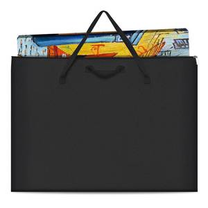lot 14035 image: ZKOO Art Portfolio Bag, Light Weight Art Canvas Portfolio Case with Nylon Shoulder Strap, Carrying Storage Case for Artwork, Poster, Sketching, and Drawing (Compatible 18  24 Inch-Black) - Retail $13