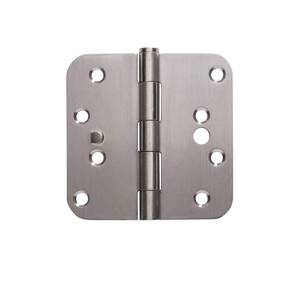 lot 14040 image: Security Door Hinges - Stainless Steel - 4 Inch with 58 Inch Radius - Security Tab - 2 Pack - Retail $30