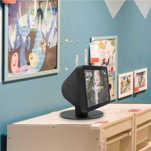 lot 14043 image: ATOPHK Adjustable Stand only for Ech_ooo Show 8  Ech_ooo Show 8 (2nd Gen), Tilt  Swivel,Aluminum Stand with 8 Magnets Black - Retail $25