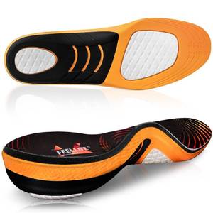 lot 14045 image: FEELLIFE Plantar Fasciitis Relief Shoe Insoles 1-Pair, Arch Support Insoles, Running Athletic Gel Shoe Inserts for Men Women, Orthotic Inserts for Arch Pain Trim to Fit Men 6-10Women 7-11 - Retail $30