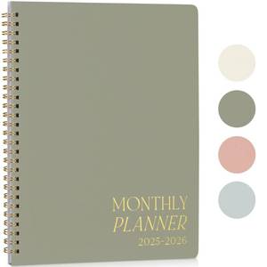 lot 14434 image: Beautiful 2025-2026 Monthly Planner and Calendar Book - To Do List Notebook That Easily Organizes Your Tasks to Boost Productivity - Runs From January 2025 Until December 2026 - Retail $8