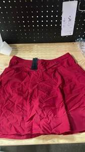 lot 14446 image: Tempt Me Red Pleated Swim Skirt size large  - Retail $15