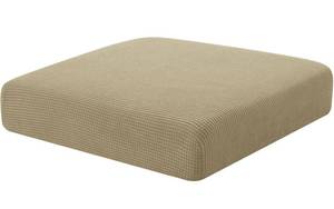 lot 14454 image: Hokway Couch Cushion Covers Stretch Cushion Covers Sofa Seat Cushion Slipcover Cushion Protector(Sand, Small) - Retail $13