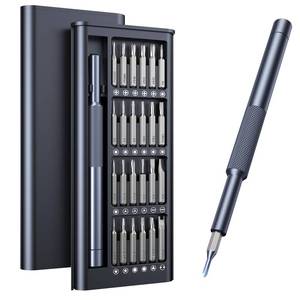lot 14466 image: AXTH 25-in-1 Small Precision Screwdriver Set, Professional Magnetic Mini Repair Tool Kit for Phone, Computer, Watch, Laptop, Macbook, Ring Doorbell, Eyeglass, Electronic, Bearing Steel Screw Driver - Retail $10