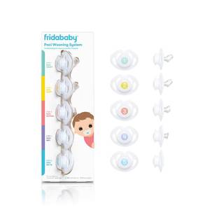 lot 14468 image: Frida Baby Silicone Paci Weaning System, BPA Free, Latex Free - Retail $20