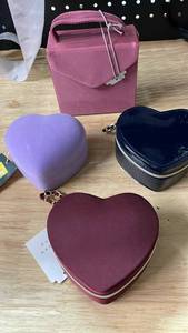 lot 14472 image: Heart Shaped Jewelry Cases Collection - Retail $45