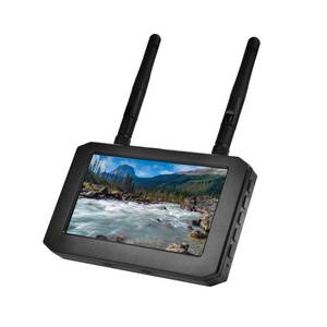 lot 14486 image: FPV Monitor for FPV Camera- 5.8Ghz 4.3 FPV Display Screen with DVR 40CH Receiver 800x480 IPS Display Built-in Battery for RC Hobby FPV Drone RC Car FPV VTX Goggles - Retail $64in