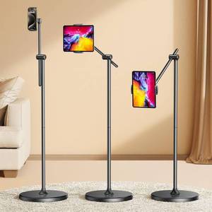 lot 1401 image: DIMONCOAT Adjustable Tablet Floor Stand K102 - Retail $35