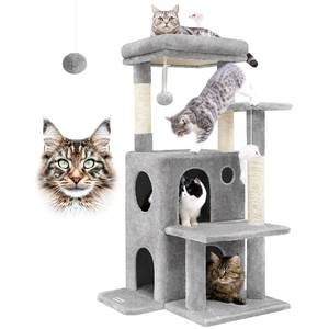 lot 1416 image: Globlazer FC50 Light Gray Cat Tree - Retail $49