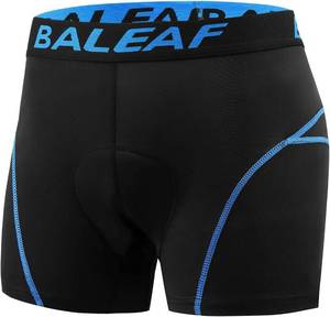 lot 2035 image: Baleaf Mens Padded Cycling Underwear, Black XL