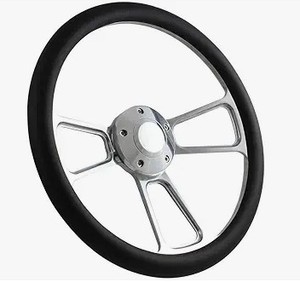 lot 5904 image: Forever Sharp Steering Wheel with Horn Button - Retail $175