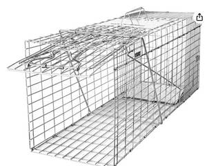 lot 5925 image: SZHLUX Humane Animal Cage Trap - Retail $25