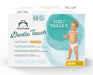 lot 5932 image: Mama Bear Gentle Touch Size 5 Diapers - Retail $33