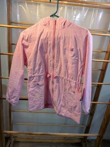 lot 28 image: Girls Expressions Pink Gingham Zip-Up Jacket Size 12