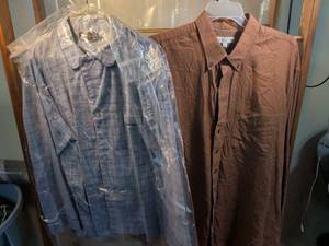 lot 89 image: Pleetway & Cutter & Buck Mens Button-Down Shirts Lot of 2 Size XL and 2XLT