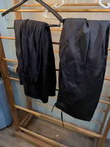 lot 129 image: Black Uniform Pants Lot - Natural Uniform & Highland Originals