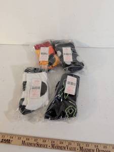 lot 229 image: Crew Socks Assorted 4-Pack Orange Black White