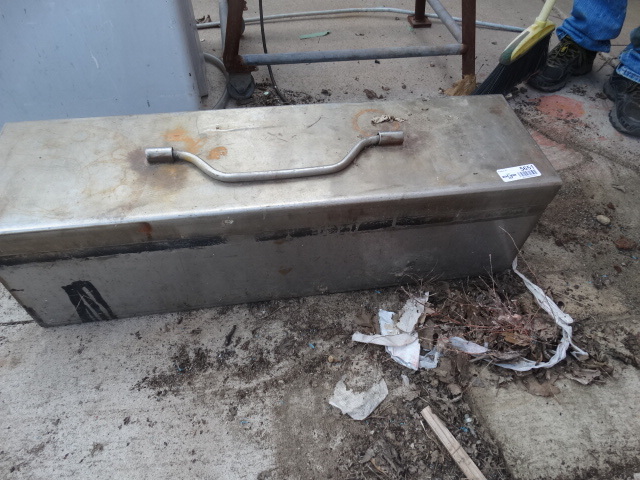 lot 5651 image: Stainless steel toolbox