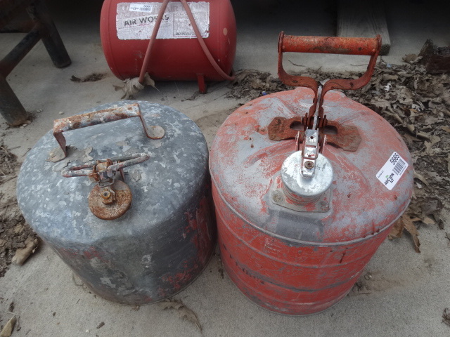 lot 5665 image: 2 safety gas cans