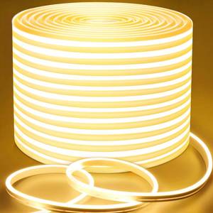 lot 5384 image: Lamomo LED Neon Lights, 24V Warm White Dimmable LED Rope Lights, 65.6ft Waterproof Flexible LED Strip Lights, Silicone 3000K Neon LED Strip for Bedroom Indoor Outdoor Decor