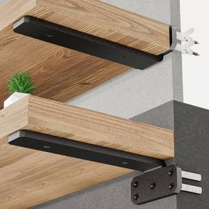 lot 5385 image: SKYSEN 12 Pack 10 Floating Shelf Bracket, Shelves Brackets, Wood Shelving Brackets Hardware - Heavy Duty - 4681012 inch - Real Hidden Bracket Design tzj10-12