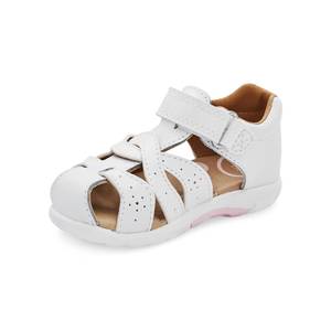 lot 5420 image: Stride Rite Kids SRTech Xena Sandal, White, 4 Wide US Unisex Toddler