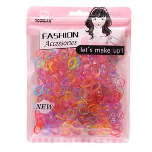 lot 5430 image: Youxuan Kids Elastics No Damage Colored Hair Bands Fashion Girls Hair Ties 1000 Count Small Size