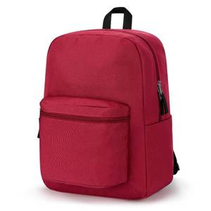 lot 5434 image: ZORFIN Simple Backpack for School Work Travel Lightweight Bookbag for Girls and Boys - Water Resistant Backpacks for Men and Women - Russet Red