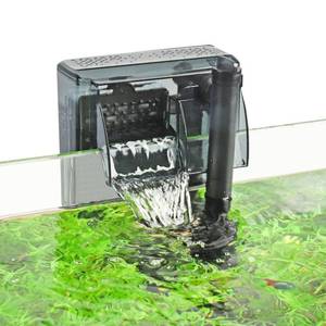 lot 5502 image: hygger Aquarium HOB Filter 210 GPH for 20-40 Gallon Fish Tank Power Filter with Adjustable Water Flow Extendable Intake Tube External Hang-On Back Filter