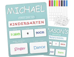 lot 5555 image: Chunful First and Last Day Of School White Board