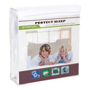 lot 5566 image: Greaton, Ultra Soft-Premium Zippered Mattress Protector Cover, Water Proof, Breathable and noiseless, Fits Mattress 10 to 14 Inch, Twin, White