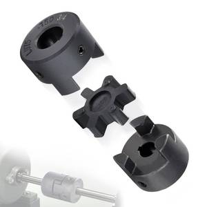 lot 5574 image: 12 to 34 L075 Flexible 3-Piece L-Jaw Coupling Coupler Set & Rubber Spider for Machine ToolsSteppersServo SystemsMotorsGuide RailsScrew Rods and Spindle Transmissions Automation Equipment