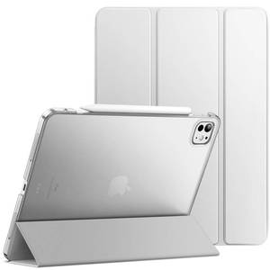 lot 5582 image: JETech Case for iPad Pro 11-Inch M5M4 20252024 (6th5th Generation), Slim Stand Hard Back Shell Smart Cover with Auto WakeSleep (Silver)