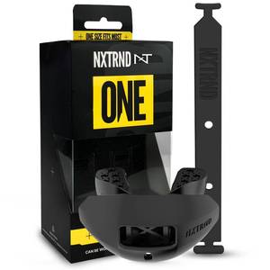 lot 5605 image: Nxtrnd One Football Mouth Guard, Strap Included, Fits Adult & Youth (Black)
