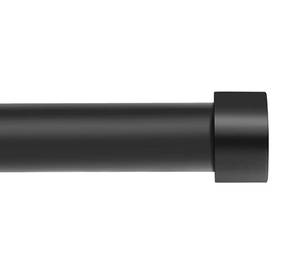 lot 5647 image: VOIIY Black Curtain Rods for Windows 66 to 120 Inch(5.5-10 Feet),1 Diameter Drapery Rods with Modern Style End Cap Finials,Size36-120 Inch,Matte Black